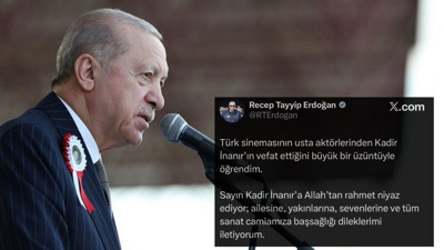 Cumhurbaşkanı Erdoğan'dan Kadir İnanır İçin Taziye Mesajı