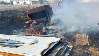 Sanayi Sitesinde Korkutan Yangın Paniği