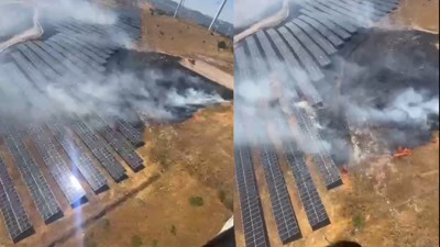 BALIKESİR’DE ALEVLER GÜNEŞ PANELLERİNE SIÇRADI