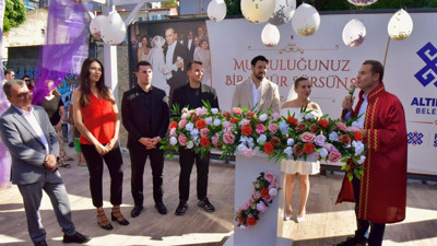 Altıeylül’de Açık Hava Nikah Salonu Açıldı