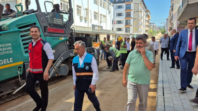 Başkan Akın ve Duru Yol Çalışmalarını İnceledi