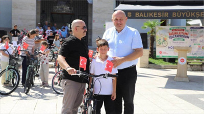 Gönen’de Kur’an Kurslarını Tamamlayan 70 Öğrenciye Bisiklet Dağıtıldı