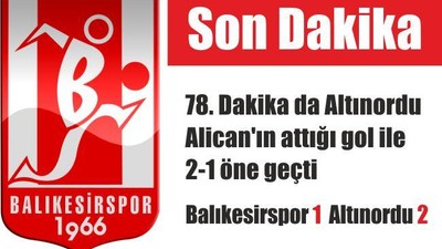 HAZIRLIKI MAÇINDA ALTINORDU ÖNE GEÇTİ