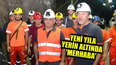 Yeni yıla yerin altında 'Merhaba'Dediler