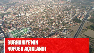 Burhaniye'nin Nüfusu Açıklandı