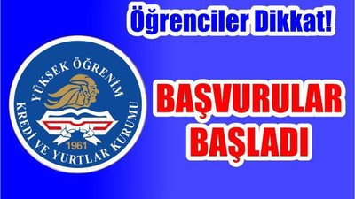 KYK Yurt Başvuruları Başladı