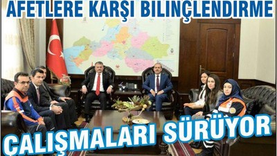 Afetlere karşı bilinçlendirme çalışması