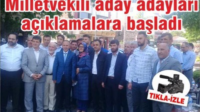 Aday adayları açıklamalara başladı