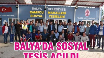 BALYA’DA SOSYAL TESİS AÇILDI