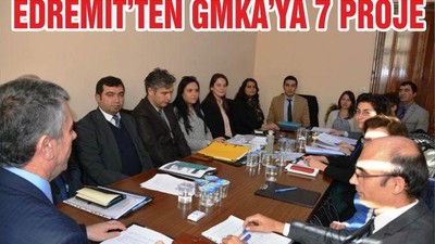 GMKA'NIN MALİ DESTEK PROGRAMINA EDREMİT 7 PROJE İLE TALİP