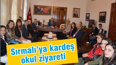 KARDEŞ OKUL KOSOVA'DAN KAYMAKAM SIRMALI'YA ZİYARET