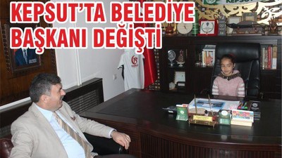 KEPSUT’TA BELEDİYE BAŞKANI DEĞİŞTİ