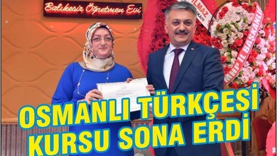 Osmanlı Türkçesi kursu sona erdi