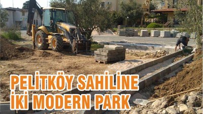 PELİTKÖY SAHİLİNE İKİ MODERN PARK