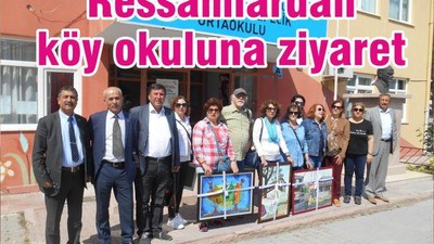 RESSAMLAR’DAN KÖY OKULUNA ZİYARET