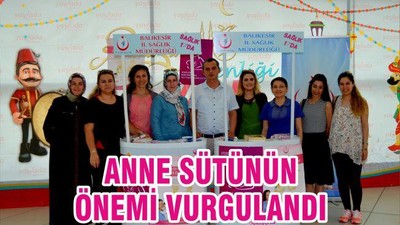 ANNE SÜTÜNÜN ÖNEMİ VURGULANDI