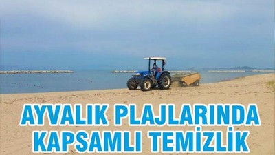 AYVALIK PLAJLARINDA KAPSAMLI TEMİZLİK