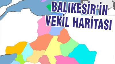 BALIKESİR’İN VEKİL HARİTASI