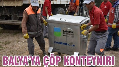 BALYA’YA ÇÖP KONTEYNIRI