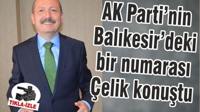AK Parti'nin bir numarası Çelik konuştu