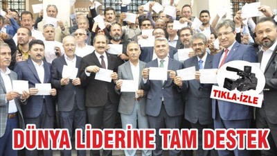 DÜNYA LİDERİ’NE TAM DESTEK