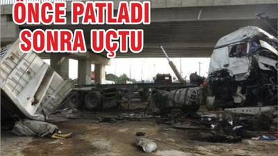 ÖNCE PATLADI SONRA UÇTU