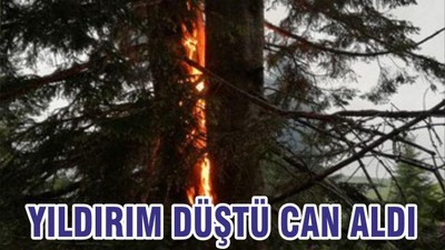 YILDIRIM DÜŞTÜ CAN ALDI
