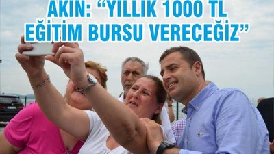 AKIN: “YILLIK 1000 TL GENÇLİK BURSU VERECEĞİZ”