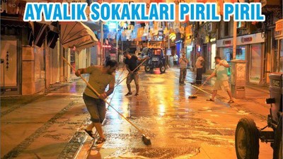 AYVALIK SOKAKLARI PIRIL PIRIL