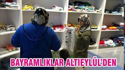 ALTIEYLÜL’DEN ÇOCUKLARA BAYRAMLIK