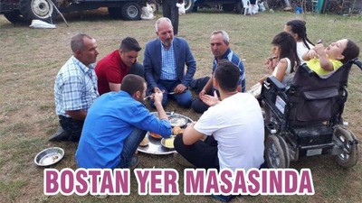 BOSTAN YER SOFRASINDA