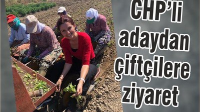 CHP’Lİ ADAYDAN ÇİFTÇİLERE ZİYARET