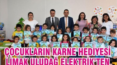 ÇOCUKLARIN KARNE HEDİYESİ LİMAK ULUDAĞ ELEKTRİK’TEN