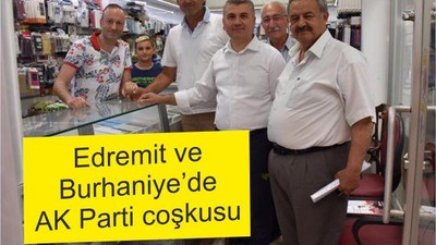 Edremit ve Burhaniye’de Ak Parti coşkusu