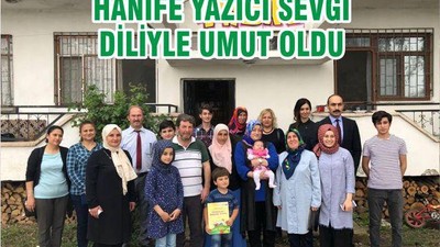 HANİFE YAZICI SEVGİ DİLİYLE UMUT OLDU