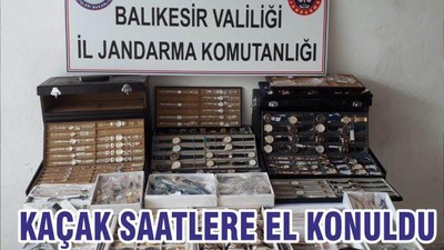 KAÇAK SAATLERE EL KONULDU