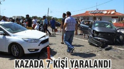KAZADA 7 KİŞİ YARALANDI
