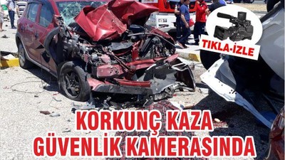 Edremit'teki korkunç kaza güvenlik kamarelarında