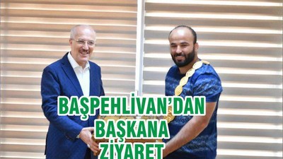 BAŞPEHLİVAN’DAN BAŞKANA ZİYARET