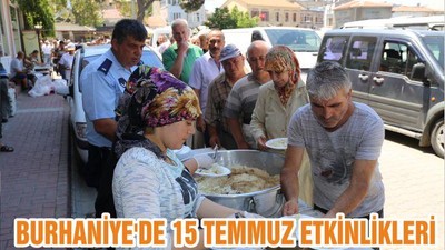 BURHANİYE'DE 15 TEMMUZ ETKİNLİKLERİ