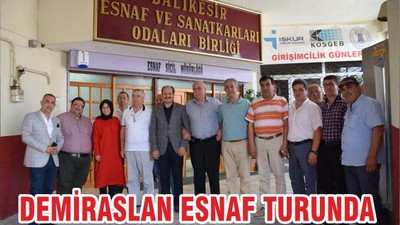 DEMİRASLAN ESNAF TURUNDA