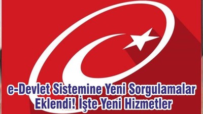 e-Devlet Sistemine Yeni Sorgulamalar Eklendi! İşte Yeni Hizmetler