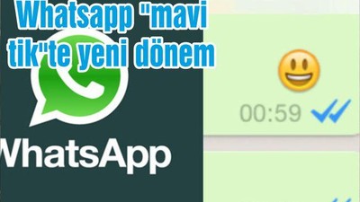 Whatsapp "mavi tik"te yeni dönem