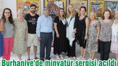 Burhaniye'de minyatür sergisi açıldı