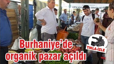 Burhaniye’de organik pazar açıldı