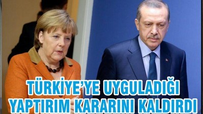 TÜRKİYE’YE UYGULADIĞI YAPTIRIM KARARINI KALDIRDI