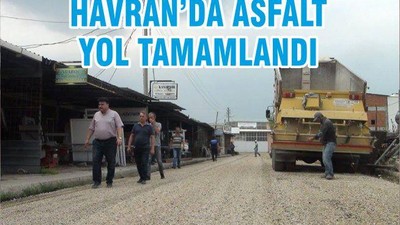 HAVRAN’DA ASFALT YOL TAMAMLANDI