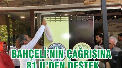 BAHÇELİ’NİN ÇAĞRISINA 81 İL’DEN DESTEK
