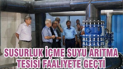 SUSURLUK İÇME SUYU ARITMA TESİSİ FAALİYETE GEÇTİ