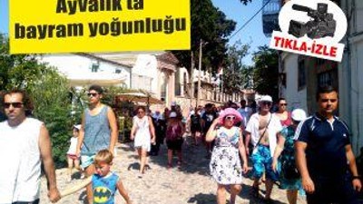 Ayvalık’ta bayram yoğunluğu